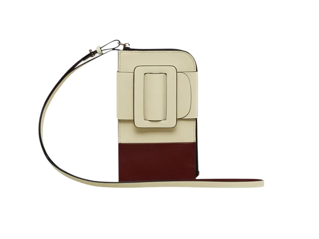 Boyy Boyy Buckle Cross Body Phone Case Two-Tone Bleached Lemon New Cognac
