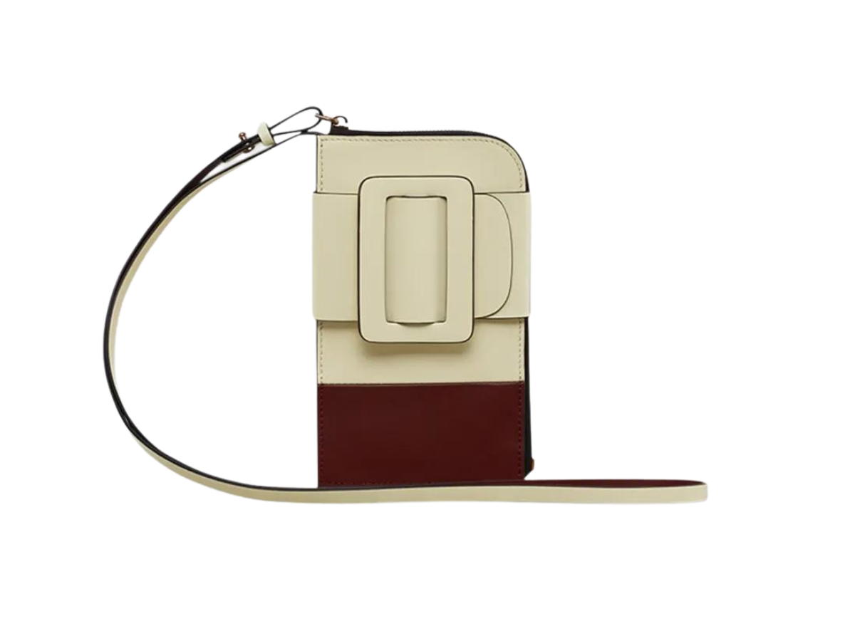 Boyy Boyy Buckle Cross Body Phone Case Two-Tone Bleached Lemon New Cognac