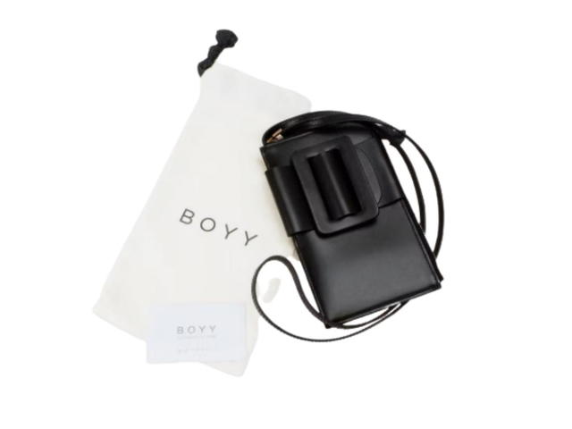 Boyy Boyy Buckle Crossbody Phone Case Black - view 3