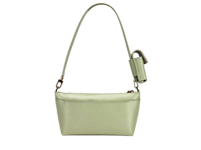 Boyy Boyy Buckle Pouchette Shoulder Bag In Calfskin Leather With Gold-Tone Metal Hardware Pistachio - view 2