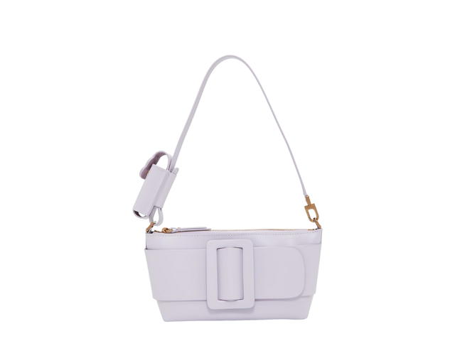 Boyy Boyy Buckle Pouchette Shoulder Bag In Calfskin Leather With Gold-Tone Metal Hardware Thistle - view 1