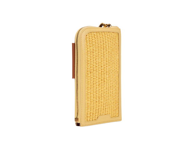 Boyy Boyy Buckle Raffia Cross Body Phone Case Brandy Polenta - view 2