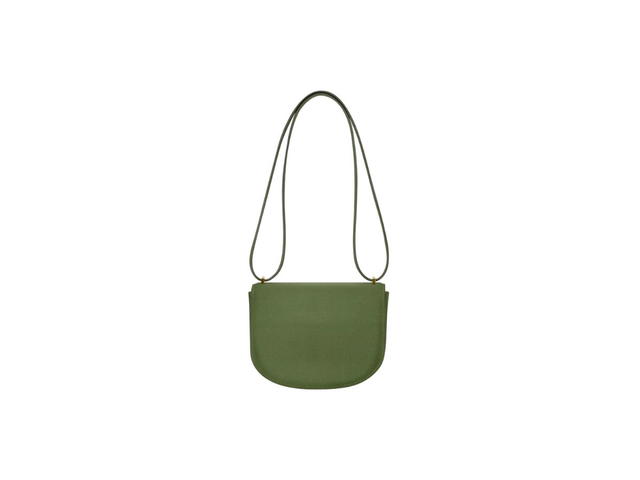 Boyy Boyy Buckle Saddle In Epsom Grained Calfskin Leather With Metal Buckle And Leather Belt Avocado - view 4
