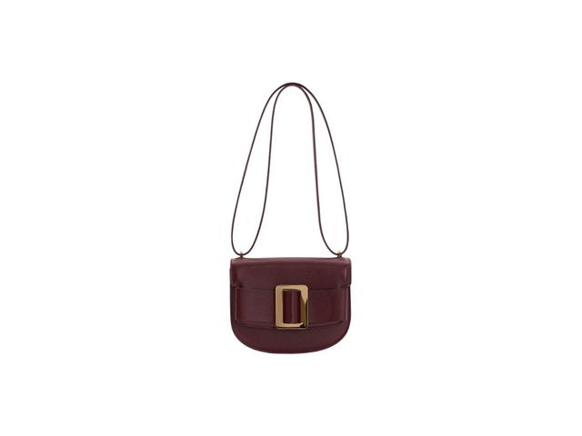 Boyy Boyy Buckle Saddle In Epsom Grained Calfskin Leather With Metal Buckle And Leather Belt Cherry - view 1