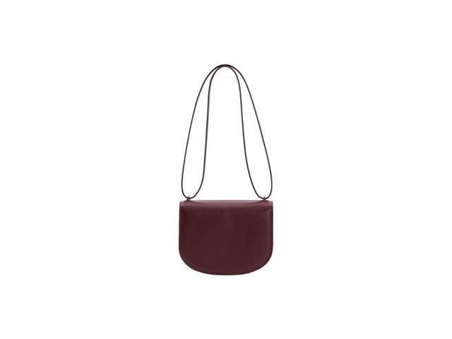 Boyy Boyy Buckle Saddle In Epsom Grained Calfskin Leather With Metal Buckle And Leather Belt Cherry - view 4