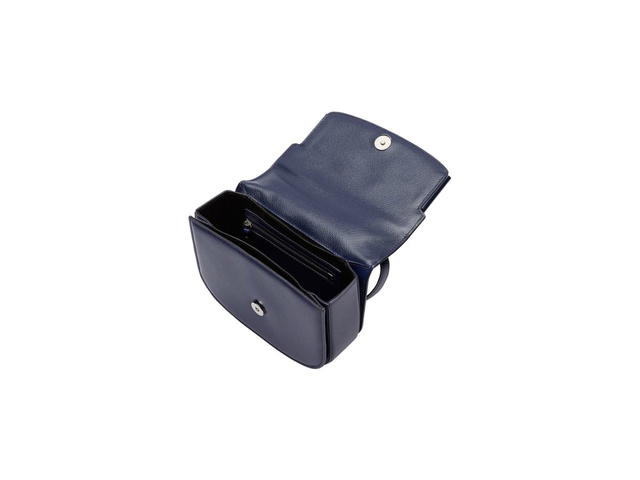 Boyy Boyy Buckle Saddle In Epsom Grained Calfskin Leather With Metal Buckle And Leather Belt Etruria Blue - view 5