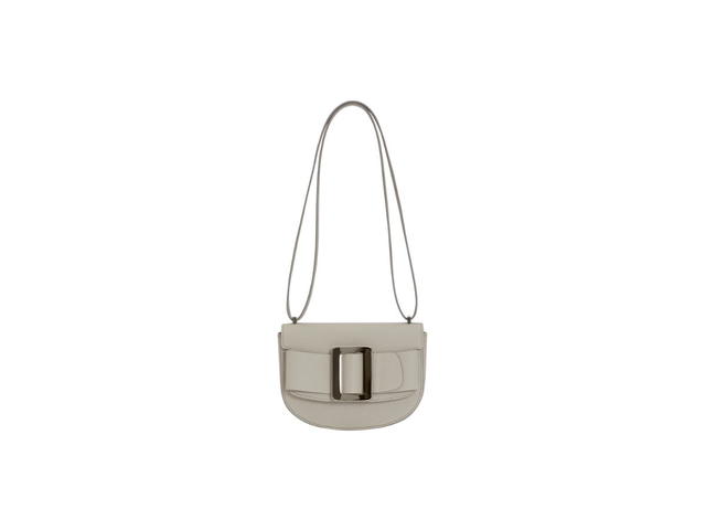 Boyy Boyy Buckle Saddle In Epsom Grained Calfskin Leather With Metal Buckle And Leather Belt Hummus - view 1