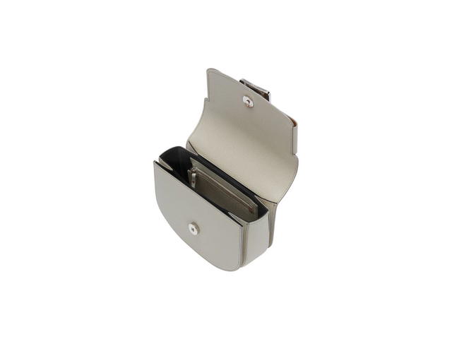 Boyy Boyy Buckle Saddle In Epsom Grained Calfskin Leather With Metal Buckle And Leather Belt Hummus - view 5