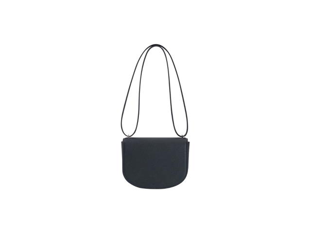 Boyy Boyy Buckle Saddle In Epsom Grained Calfskin Leather With Metal Buckle And Leather Belt Midnight - view 4