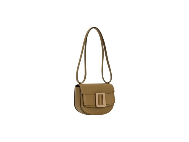 Boyy Boyy Buckle Saddle In Epsom Grained Calfskin Leather With Metal Buckle And Leather Belt Nutmeg - view 2