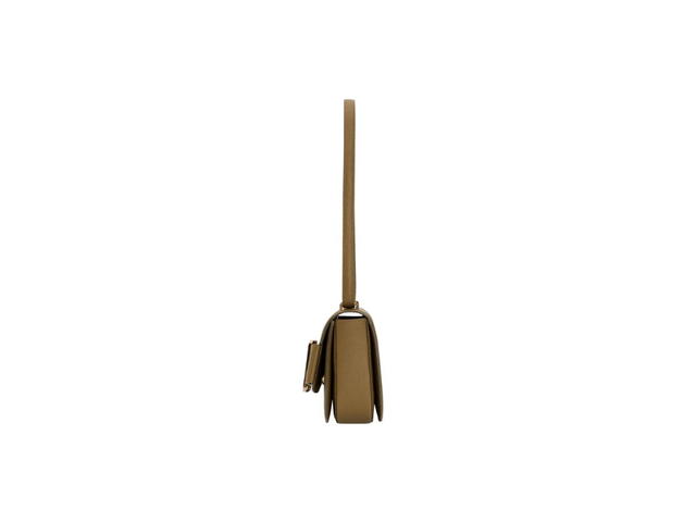 Boyy Boyy Buckle Saddle In Epsom Grained Calfskin Leather With Metal Buckle And Leather Belt Nutmeg - view 3