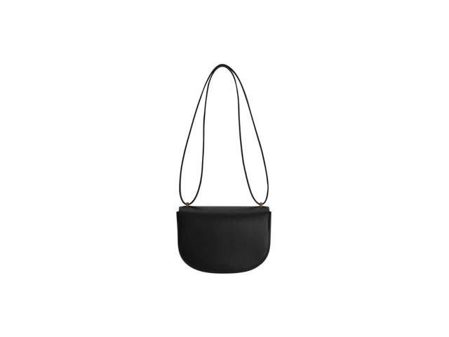 Boyy Boyy Buckle Saddle In Palmellato Calfskin Leather With Metal Buckle And Leather Belt Black - view 4