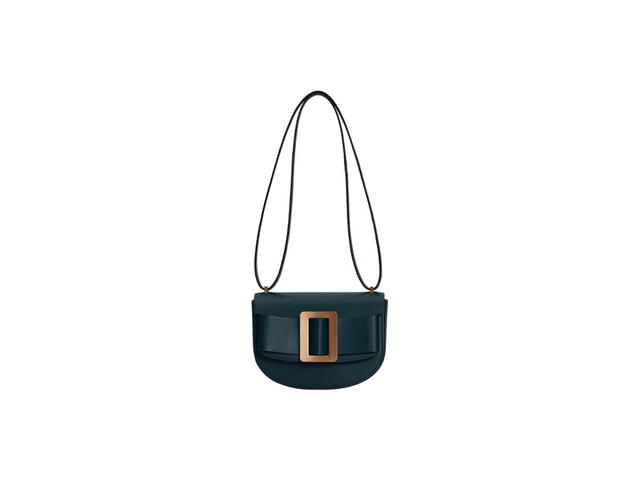 Boyy Boyy Buckle Saddle In Palmellato Calfskin Leather With Metal Buckle And Leather Belt Ocean - view 1