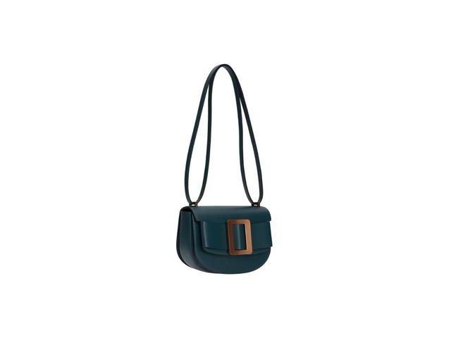 Boyy Boyy Buckle Saddle In Palmellato Calfskin Leather With Metal Buckle And Leather Belt Ocean - view 2