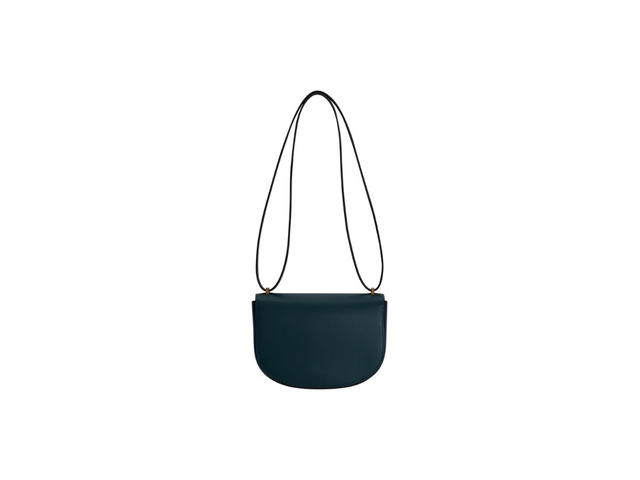Boyy Boyy Buckle Saddle In Palmellato Calfskin Leather With Metal Buckle And Leather Belt Ocean - view 4