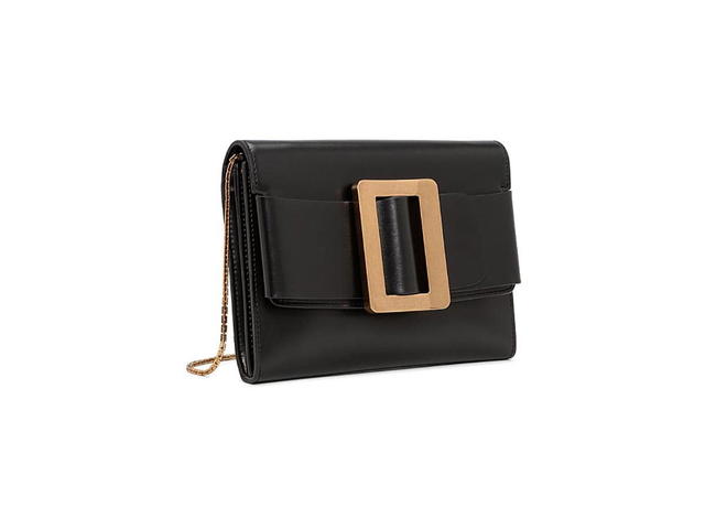 Boyy Boyy Buckle Travel Case In Leather With Gold Buckle Black - view 2