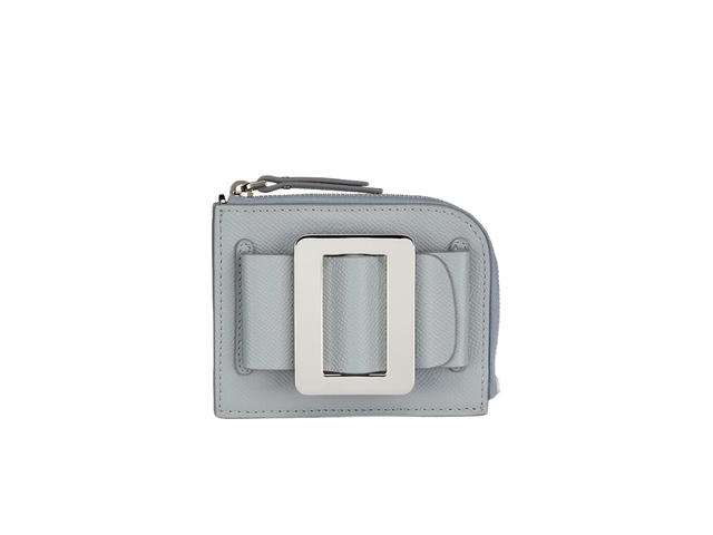 Boyy Boyy Card Holder Leather Buckle Ice Grey - view 1