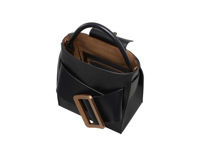 Boyy Boyy Devon 21 In Palmellato Calfskin Leather With Gold Metal Buckle Hardware Black - view 3
