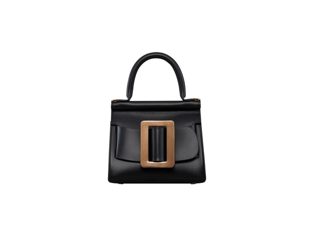 Boyy Boyy Karl 19 In Palmellato Calfskin Leather With Gold Metal Buckle Black