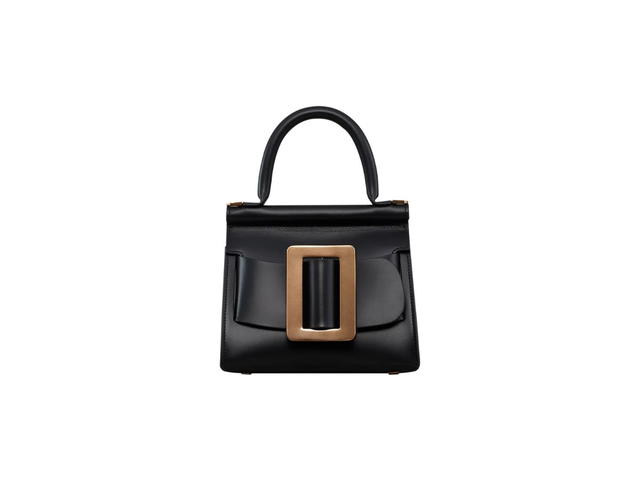 Boyy Boyy Karl 19 In Palmellato Calfskin Leather With Gold Metal Buckle Black - view 1