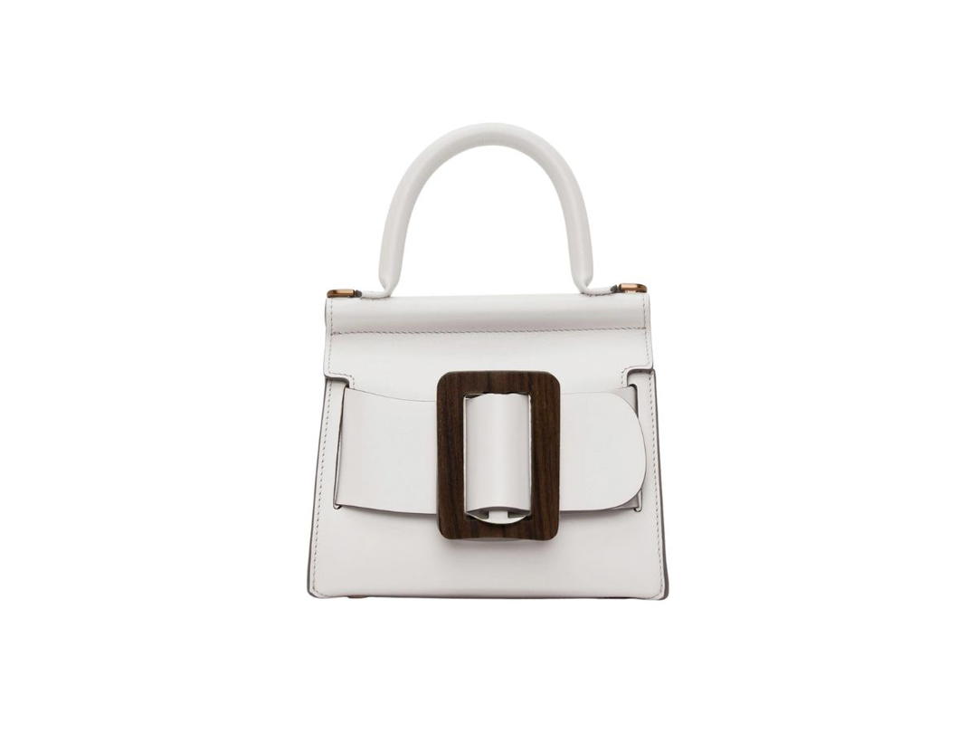 Boyy Boyy Karl 19 In Palmellato Calfskin Leather With Wood Buckle White