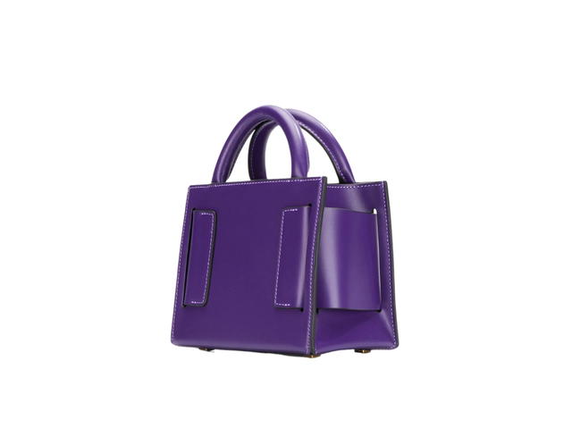 Boyy Boyy Karl 19 Top Handle Leather Tote Purple - view 3