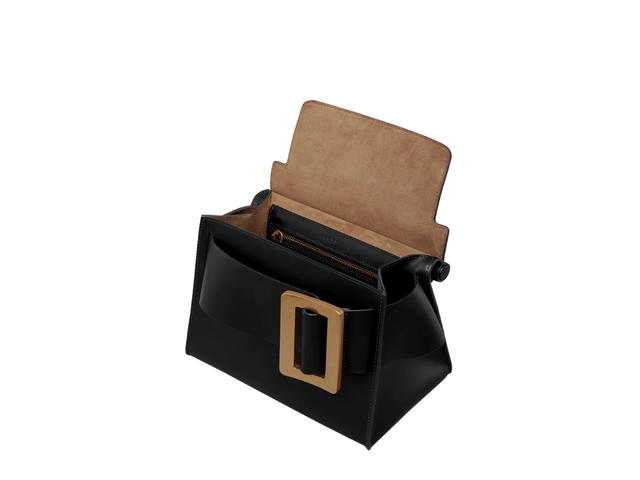 Boyy Boyy Karl 24 In Palmellato Calfskin Leather With Gold Metal Buckle Black - view 3