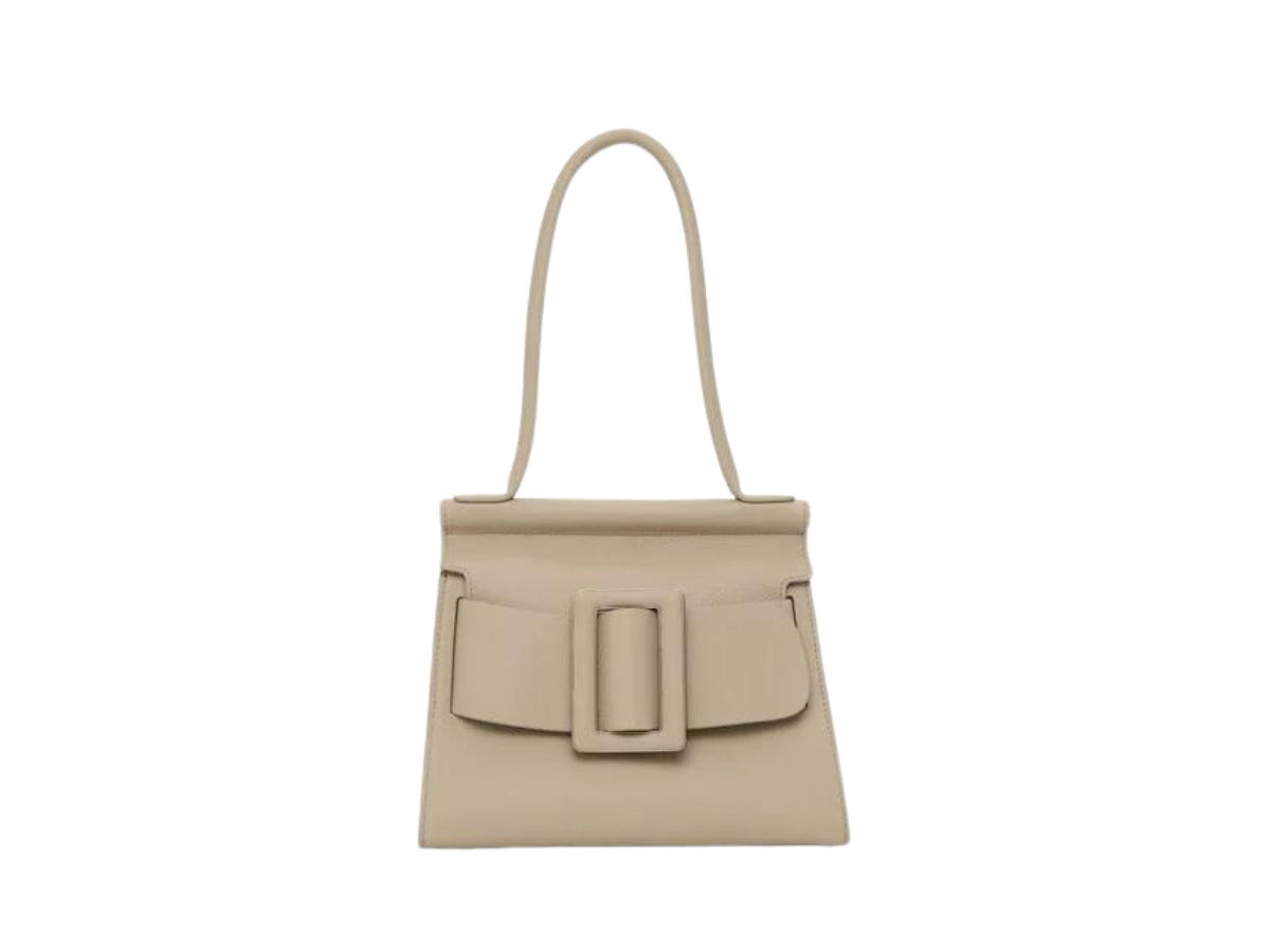 Boyy Boyy Karl 24 Soft In Grain Calfskin Leather With Metal And Leather Buckle Gray