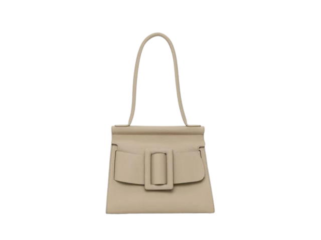 Boyy Boyy Karl 24 Soft In Grain Calfskin Leather With Metal And Leather Buckle Gray - view 1