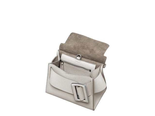 Boyy Boyy Karl 24 Soft In Grain Calfskin Leather With Metal And Leather Buckle Gres - view 3