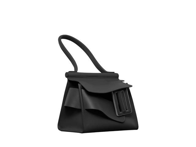 Boyy Boyy Karl 24 Soft In Supple Natural Grain Calfskin Leather With Metal And Leather Buckle Black - view 2