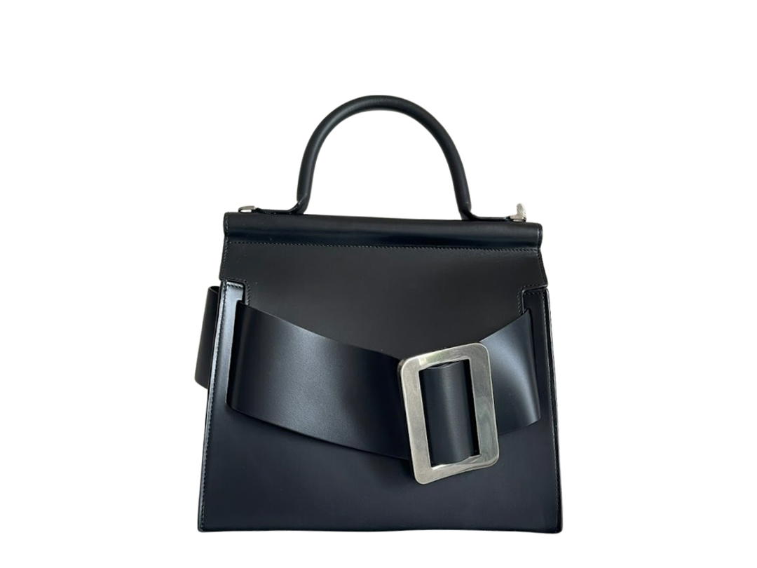 Boyy Boyy Karl 28 In Leather With Silver Hardware Black