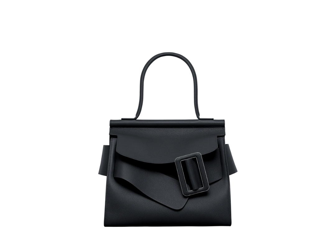 Boyy Boyy Karl Soft In Supple Natural Grain Calfskin Leather With Metal And Leather Buckle Midnight