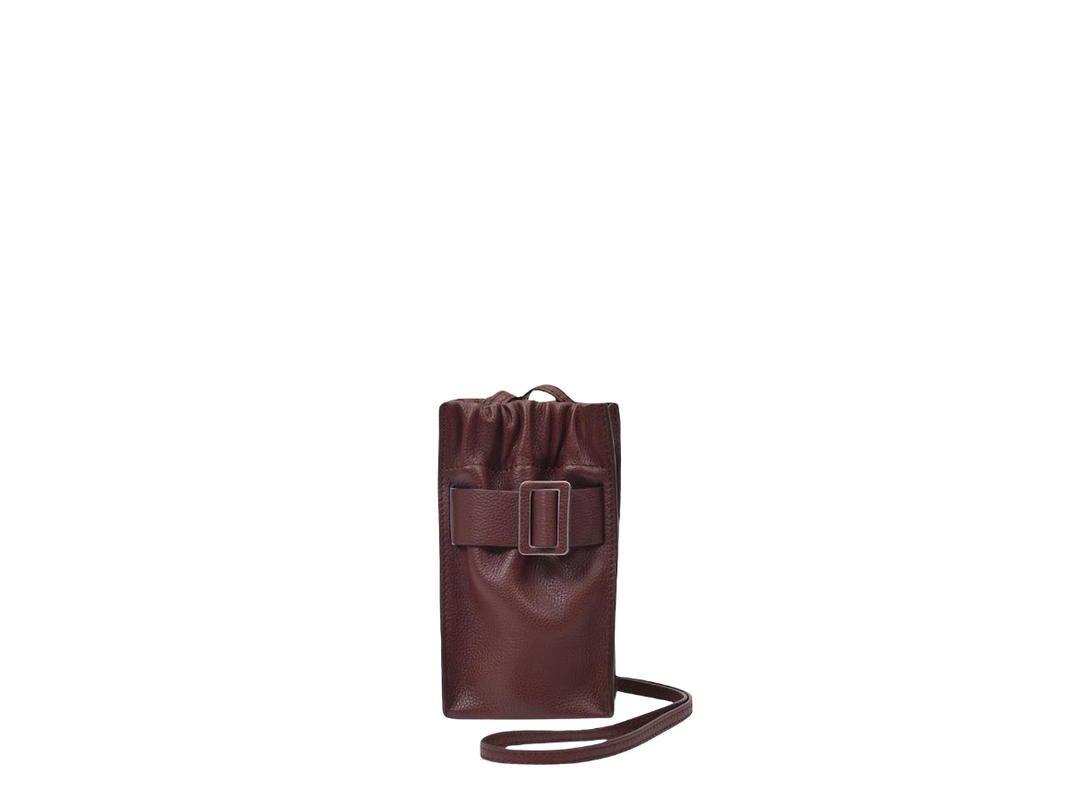 Boyy Boyy Phone Scrunchy Soft Bag Dark Brown