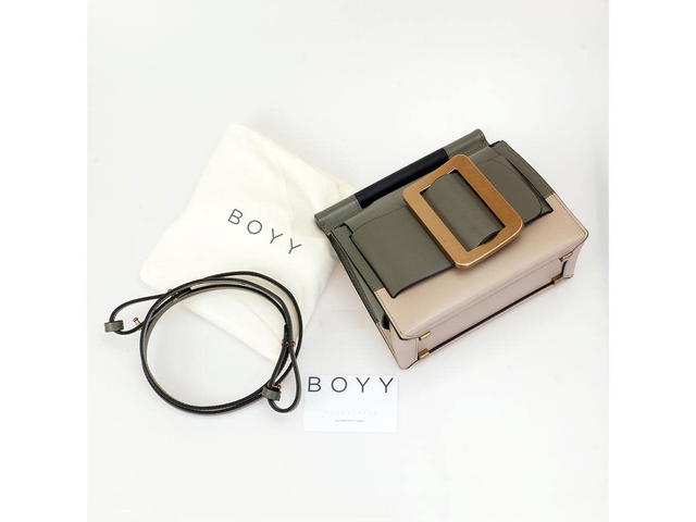 Boyy Boyy Romeo Two-Tone (Gold Buckle) Kalamata/Ecru - view 2