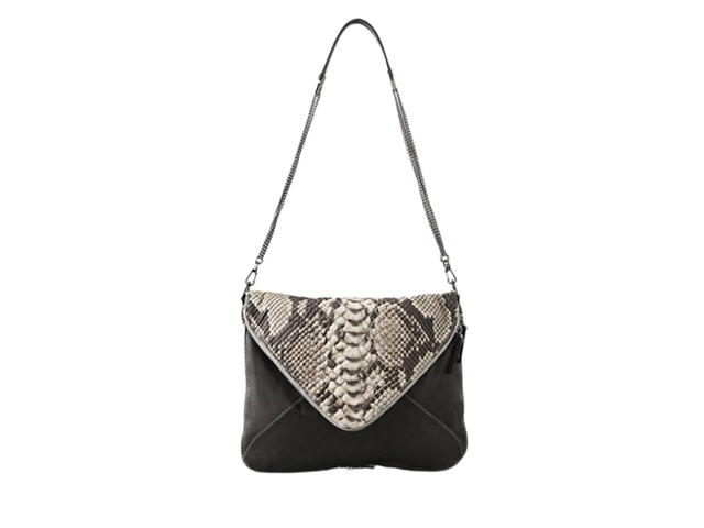 Boyy Boyy Slash Bag In Python Leather With Silver Hardware Black - view 2