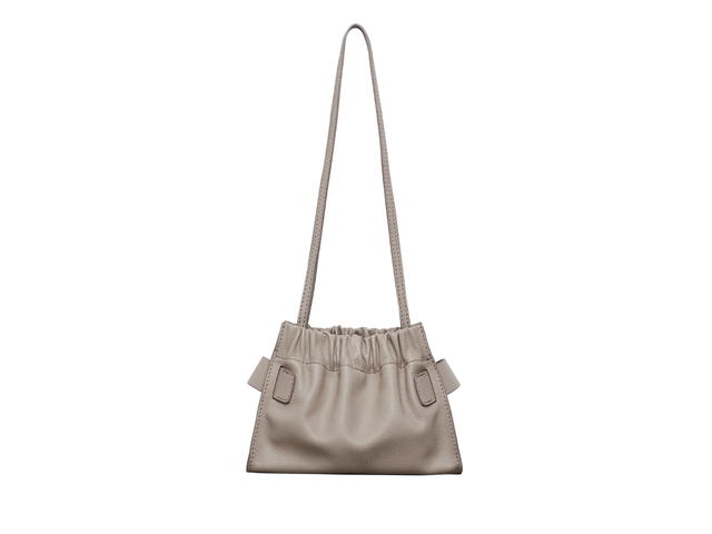 Boyy Boyy Square Scrunchy Soft In Calfskin With Metal and Leather Buckle Gres - view 2