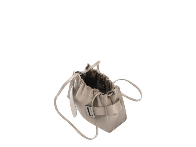 Boyy Boyy Square Scrunchy Soft In Calfskin With Metal and Leather Buckle Gres - view 3