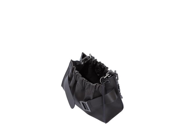 Boyy Boyy Square Scrunchy Soft Monotone B-Chain In Grain Calfskin With Monotone Buckle And Leather Belt Vintage Grey - view 2