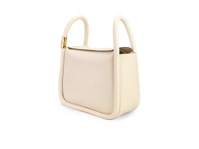 Boyy Boyy Wonton 25 In Calfskin Leather With Metal Twist Fastener Ecru - view 2
