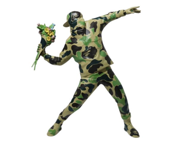 Banksy BRANDALISM × BAPE FLOWER BOMBER - view 1