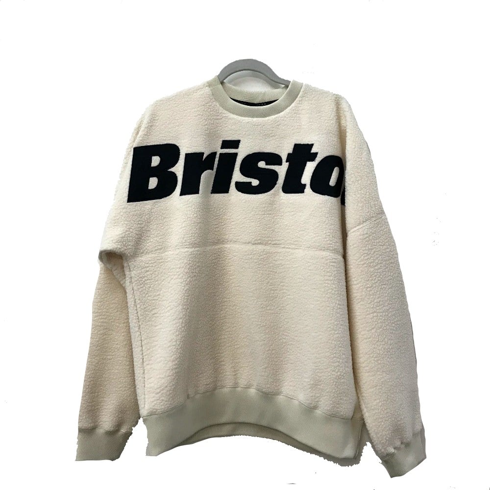 Bristol Bristol FCRB-222045 F.C.Real Bristol BOA FLEECE BIG LOGO CREWNECK TOP trainer