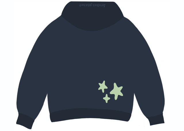 Broken Planet Broken Planet Market Astral Energy Hoodie Outer Space Blue - view 2