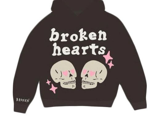 Broken Planet Broken Planet Market Broken Hearts Hoodie Dark Brown