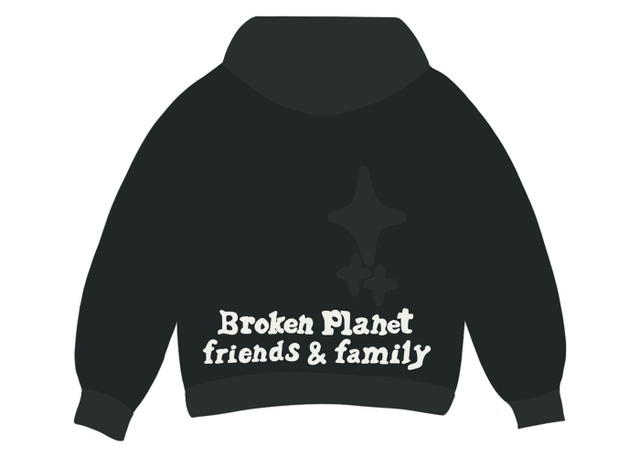 Broken Planet Broken Planet Market Dark Hours Vol. 2 Hoodie Soot Black - view 2