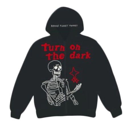 Broken Planet Broken Planet Market Dark Hours Zip Up Hoodie Black