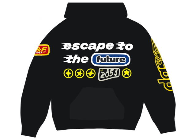 Broken Planet Broken Planet Market Escape To The Future Hoodie Soot Black - view 1