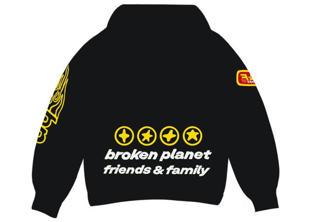 Broken Planet Broken Planet Market Escape To The Future Hoodie Soot Black - view 2