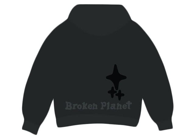 Broken Planet Broken Planet Market Out of the Shadows Hoodie Soot Black - view 2
