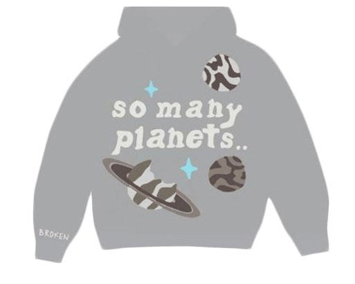 Broken Planet Broken Planet Market So Many Planets Hoodie Grey